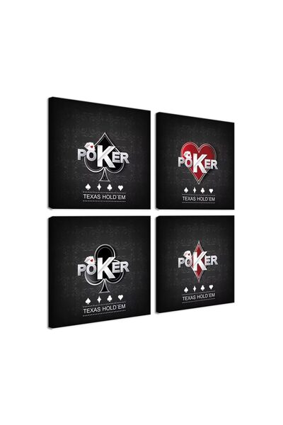 ALAYRA International ملصقات لعبة تكساس هولدم بوكر من ألايرا - ديكور غرفة الألعاب - لوحات جدارية مستوحاة من الكازينو