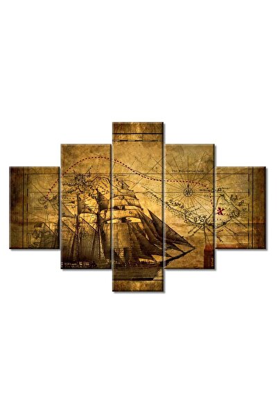 ALAYRA International لوحة جدارية من القماش مكونة من 5 قطع من ALAYRA، ديكور غر...