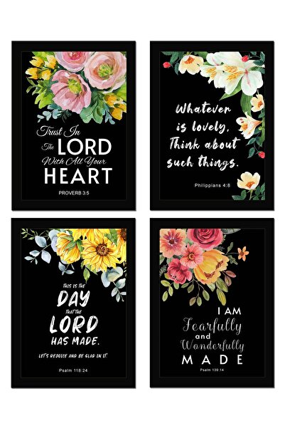 ALAYRA International لوحة جدارية من آيات الكتاب المقدس "ثق بالرب" من ألايرا، ...