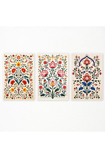 ALAYRA International لوحة جدارية قماشية من ALAYRA، ثلاث قطع مقاس 12 × 16 بوصة...