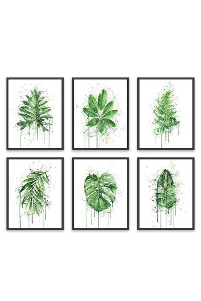 ALAYRA International لوحات جدارية نباتية من ALAYRA، مطبوعات فنية على قماش بنم...