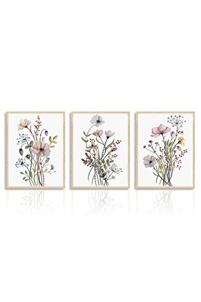 ALAYRA International مجموعة ألايرا الفنية الجدارية المكونة من 3 قطع من ملصقات...