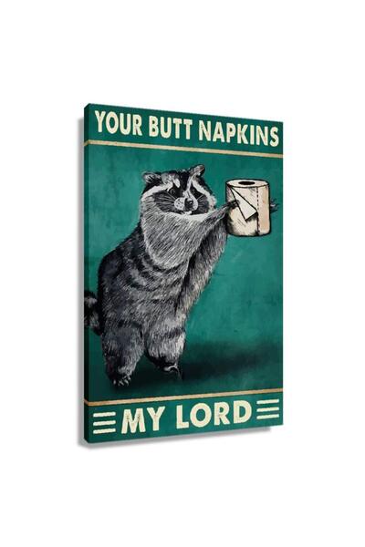 ALAYRA International ALAYRA Funny Bathroom Decor Your Butt Napkin My Lard Rac...