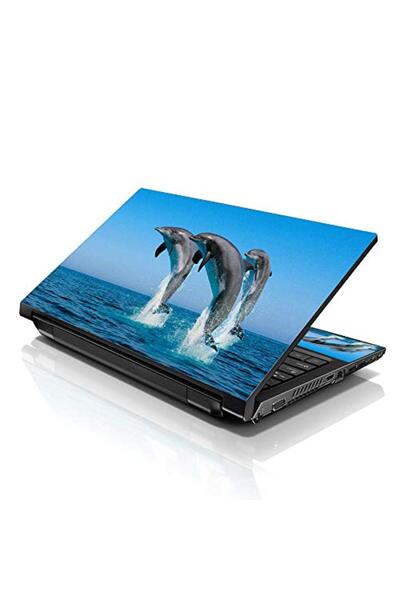 ALAYRA International غطاء حماية ALAYRA لأجهزة الكمبيوتر المحمولة مقاس 15 و15.6 بوصة، بنقشة دلافين ملونة، متوافق مع أجهزة HP وDell وLenovo وApple وAsus وAcer.