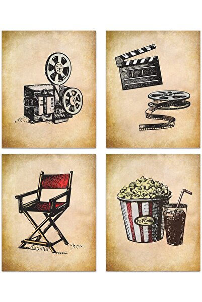 ALAYRA International لوحة جدارية من ALAYRA بتصميم سينمائي كلاسيكي، ديكور مسرح...