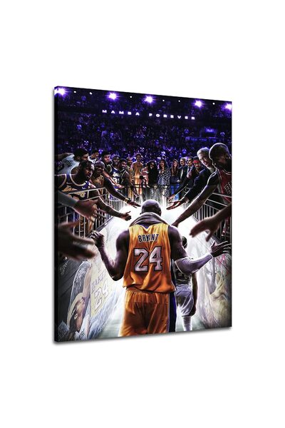 ALAYRA International ملصق ألايرا كوبي براينت، لوحة جدارية مطبوعة على قماش، عق...