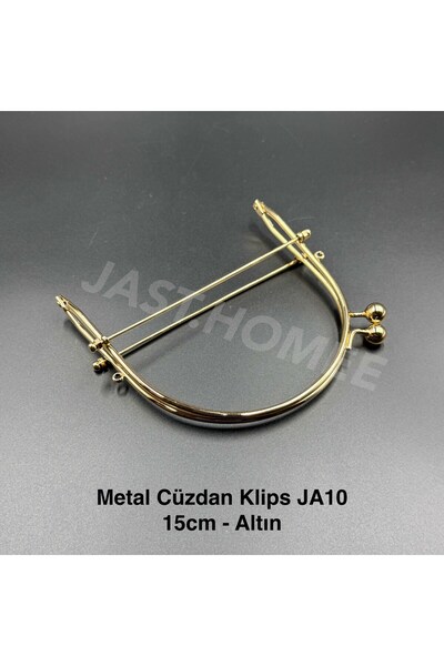 Jast Textile Metal Cüzdan Klips Öpücük 15cm