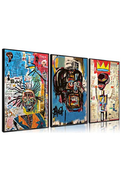 ALAYRA International مجموعة ألايرا المكونة من 3 قطع من ملصقات جدارية تجريدية ...