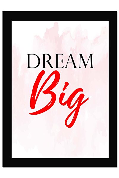 ALAYRA International ألايرا - احلم كبيرًا - ملصق حائط مؤطر باقتباس تحفيزي، طب...