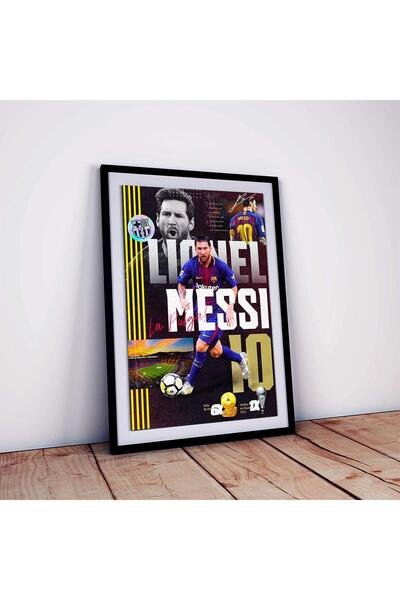 ALAYRA International ALAYRA Lionel Messi Poster Framed for Room and Office Fo...