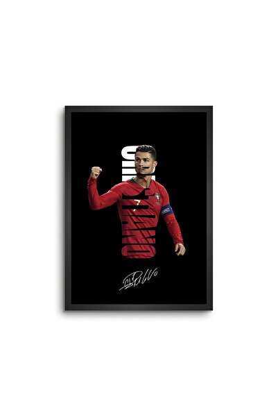 ALAYRA International ملصق جداري مؤطر بتصميم ألايرا رونالدو "الزعيم"، مقاس 8 ×...