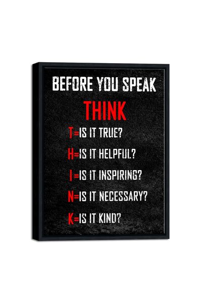 ALAYRA International ملصق ألايرا كبير ملهم مطبوع على قماش، لوحة جدارية بإطار ...