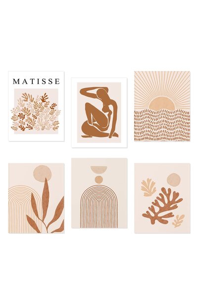 ALAYRA International مطبوعات فنية جدارية محايدة من تصميم ألايرا ماتيس، فن الخ...