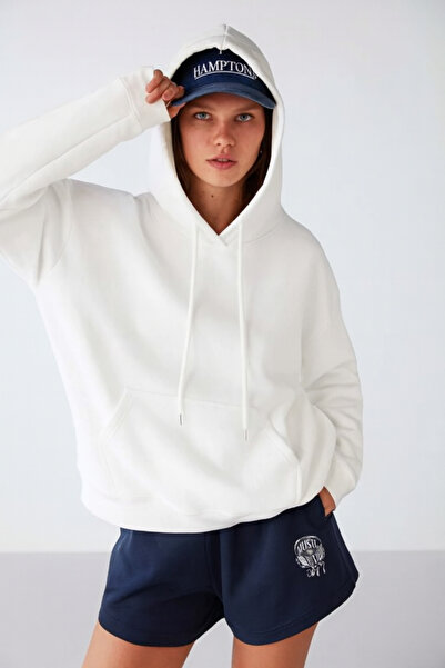 DeFacto Women's Sports Style Hooded Sweatshirt