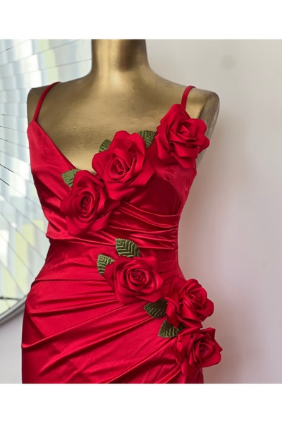 MDY-marketplace Elegant Dress Dress with roses