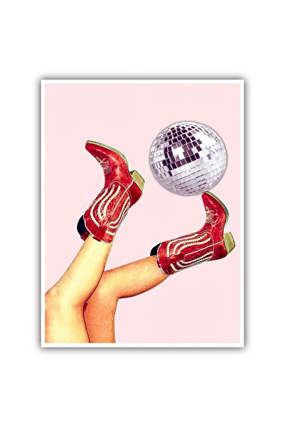 ALAYRA International ملصق كرة ديسكو ريترو من ALAYRA Thcbme، لوحة جدارية مطبوع...