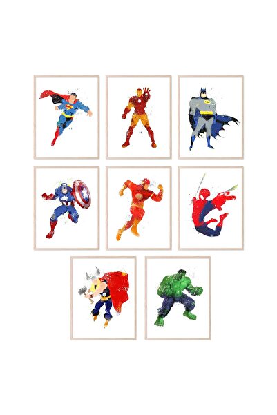 ALAYRA International ألايرا - ملصقات أبطال خارقين للأطفال، لوحات جدارية مستوح...