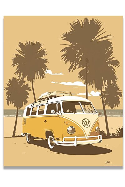 ALAYRA International ALAYRA Inspirational Wall Art Co. - Yellow | Retro Volks...