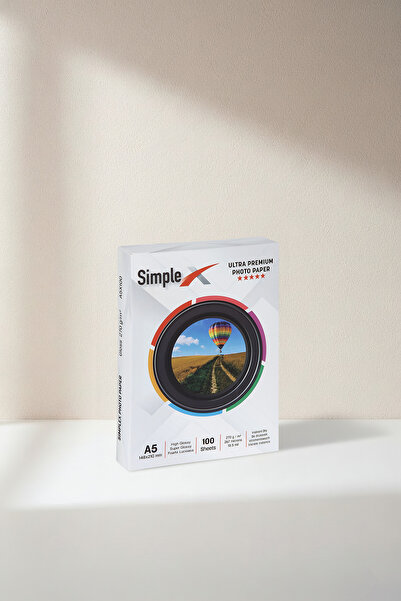 simplex 15x21 cm (A5) Parlak Fotoğraf Kağıdı 270 Gr - 100 Adet