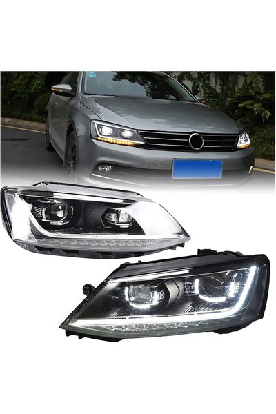 X POWER TUNİNG VOLKSVAGEN JETTA 2015-2016-2017 B8 DİZAYN LEDLİ ÖN FAR