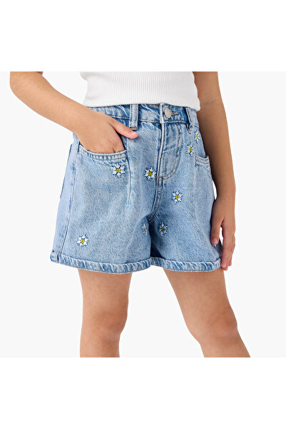 Juniors شورت جينز بناتي