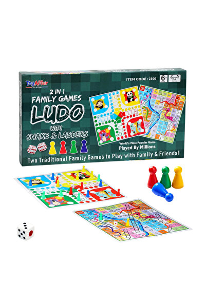 STEM لعبة لودو 2 في 1 مع لعبة الثعبان والسلم (قد يختلف التصميم)