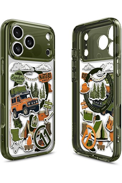 Spigen Ultra Hybrid MagFit for iPhone 17 Pro MAX case [3D Spatial Effect with Hexa-Layer Print]