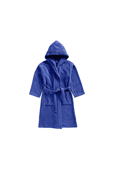 BYFT Daffodil Kids Bathrobe 76 x 108 Cm 6 Year 400 GSM Navy Blue 100% Terry C...