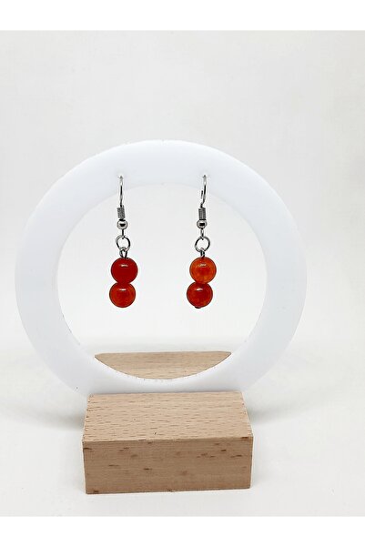 Kusakli أقراط من الأحجار الطبيعية من العقيق