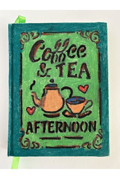 SimplyTexGoGlobal Coffee & Tea A5 Notebook, 80 gsm Green Paper