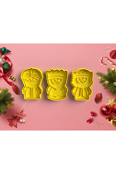 Lena Gift Store Christmas Cookie Cake Candy Dough Mold Set of 3