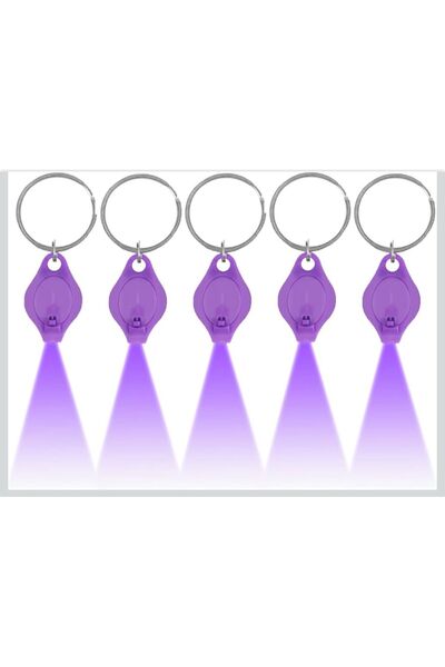 zerzembe Φωτιστικό μπρελόκ UV, 5 τεμάχια 395nm 365nm UV LED Λάμπα ανιχνευτή χ...