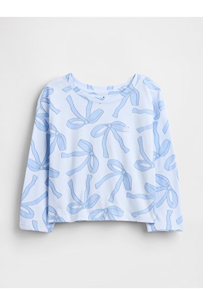 GAP Kız Bebek Açık Mavi Mix & Match Drop-Shoulder T-Shirt