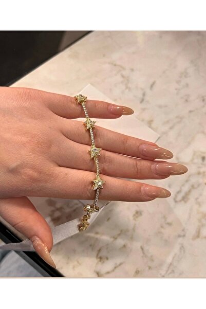 mibrillo Steel zircon stone star bracelet jewelry bracelet