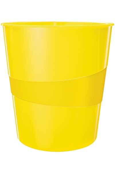 Leitz Cos de birou 15 litri WOW galben metalizat