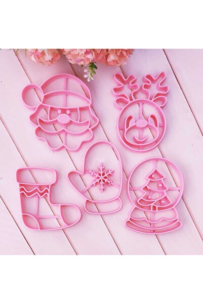 Lena Gift Store Christmas Cookie Cake Candy Dough Mold Set of 5