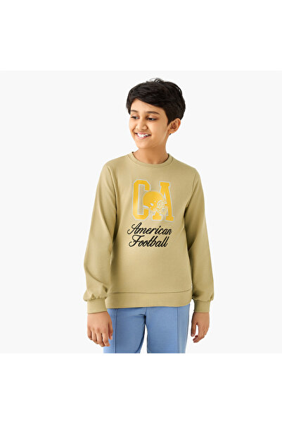 Juniors سويت شيرت مطبوع بأكمام طويلة