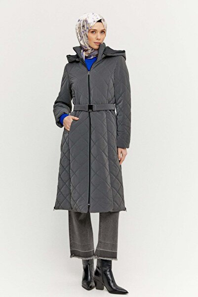 Setrms Fermuarlı Kapitone Kaban