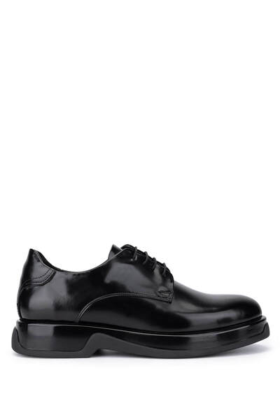 Tamer Tanca Ανδρικά παπούτσια από γνήσιο δέρμα μαύρα ανοιχτά casual