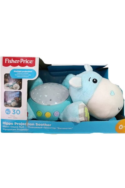 Fisher Kids Hipopotam Projektör, Yıldızlı Işık Gösterisi, Uykuya Yardımcı 30dklık Sakinleştirici