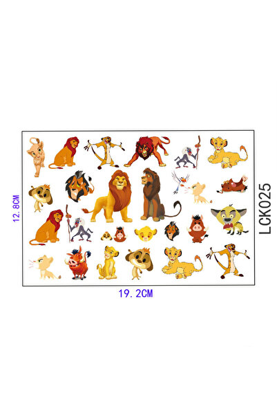 Choice ملصق واحد من سلسلة ملصقات سيماب LCK025، ملصق وشم الأسد الملك، هدية مثا...