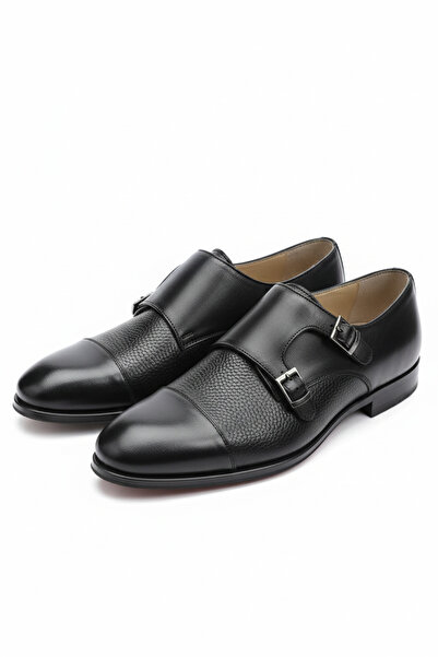 UZR Hakiki Deri Erkek Çift Tokalı Düğün Ayakkabısı