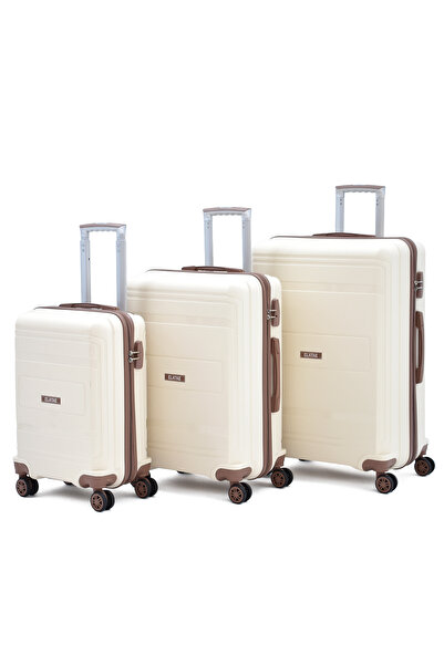 ELATAE Polipropilen Kırılmaz 3'lü Valiz Seti V305 – Ultra Hafif, Darbe Dayanı...