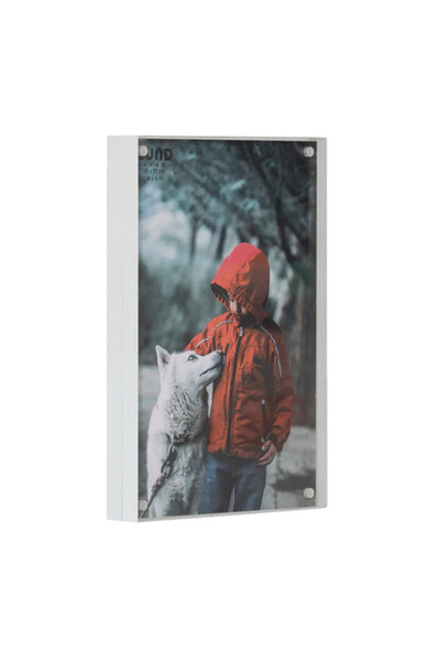 Lund London إطار مغناطيسي – إطار صور 4×6 – أبيض