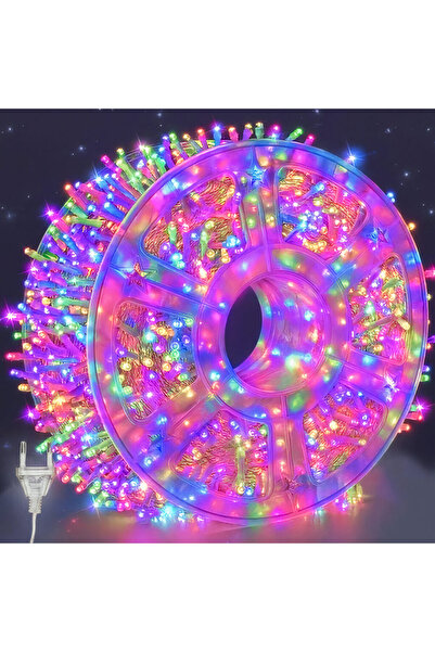 JML1 Instalație luminoasă multicoloră de 100 m, 480 LED-uri și bliț cu sârmă ...