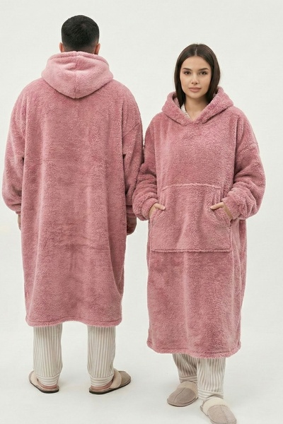 MBEY1989 MBEY Wellsoft Giyilebilir Battaniye Kapüşonlu -Unisex Sıcacık Tv Battaniyesi TEK EBAT