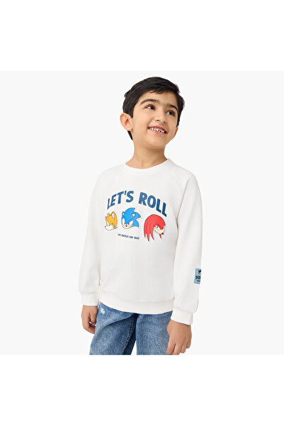 CPLG Sonic and Friends Print Sweatshirt with Long Sleeves