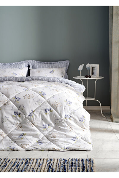 Doqu Home Flourish Easy Cotton Çift Kişilik Comforter Set - Krem