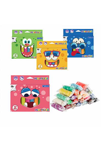 JML1 Set de pastă de modelat colorată pentru copii, 18 piese, 12 culori