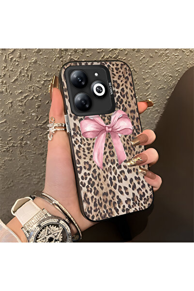 Hontinga حافظة متوافقة مع هاتف Tecno Spark 20C بنمط pardus، حافظة هاتف صلبة م...